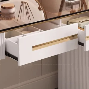 Bàn trang điểm Châu Âu Đứng Bàn Trang Điểm Vanity Bảo Quản Gương Gỗ Trang Điểm Bàn Trang Điểm Người Tổ Chức Schminktisch Nội Thất Phòng Khách - Hình 2