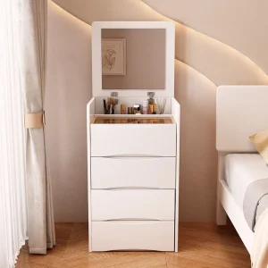 Bàn trang điểm Châu Âu Hiện Đại Bàn Trang Điểm Cao Cấp Châu Âu Trang Điểm Bảo Quản Bàn Trang Điểm Ngăn Kéo Phòng Ngủ Coiffeuse De Chambre Nội Thất Gia Đình - Hình 3
