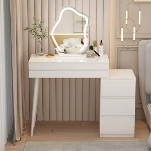 Bàn trang điểm Châu Âu Hiện Đại Bàn Trang Điểm Trang Điểm Đầu Giường Sang Trọng Bàn Trang Điểm Cabinettavolino Da Trucco Nội Thất Phòng Ngủ WZ50VT - Hình 2