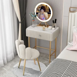 Bàn trang điểm Châu Âu phòng Khách Sạn Ngăn Kéo Tủ Tối Giản Biệt Thự KItaly Túc Xá Tủ Bảo Quản Phòng Ngủ Cloakroom Bàn Trang Điểm Có Gương H - Hình 4