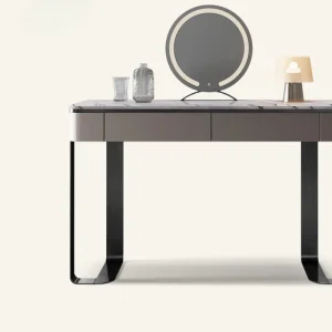 Bàn trang điểm Châu Âu Sang Trọng Bàn Trang Điểm Phòng Ngủ Tối Giản Trang Điểm Hiện Đại Vanity Bàn Tủ Gương Tavolo Da Trucco Nội Thất Gia Đình WZ50VT - Hình 2