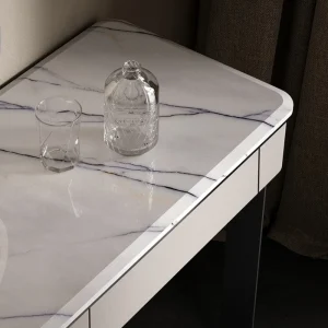 Bàn trang điểm Châu Âu Sang Trọng Bàn Trang Điểm Phòng Ngủ Tối Giản Trang Điểm Hiện Đại Vanity Bàn Tủ Gương Tavolo Da Trucco Nội Thất Gia Đình WZ50VT - Hình 3