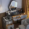 Bàn trang điểm Châu Âu Trang Điểm Bàn Trang Điểm Phòng Ngủ Tủ Bảo Quản Hiện Đại Tối Giản Bàn Trang Điểm Đầu Giường Tavolo Trúcco Nội Thất WZ50VT