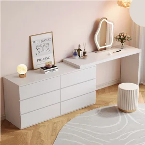 Bàn trang điểm Châu Âu Trang Điểm Bàn Trang Điểm Tủ Bảo Quản Tay Cầm Phụ Kiện Bàn Trang Điểm Góc Tocadores Maquillaje Nội Thất Phòng