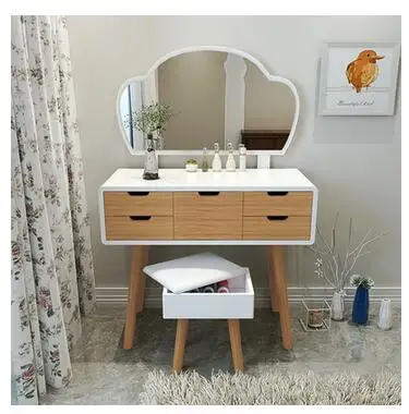 Bàn trang điểm Đầu giường đơn giản tiết kiệm gỗ chắc chắn phòng ngủ gió Châu Âu giá đặc biệt lắp ráp mini gia đình nhỏ tủ bảo quản - Hình 3 Bàn trang điểm Đầu giường đơn giản tiết kiệm gỗ chắc chắn phòng ngủ gió Châu Âu giá đặc biệt lắp ráp mini gia đình nhỏ tủ bảo quản - Hình 3