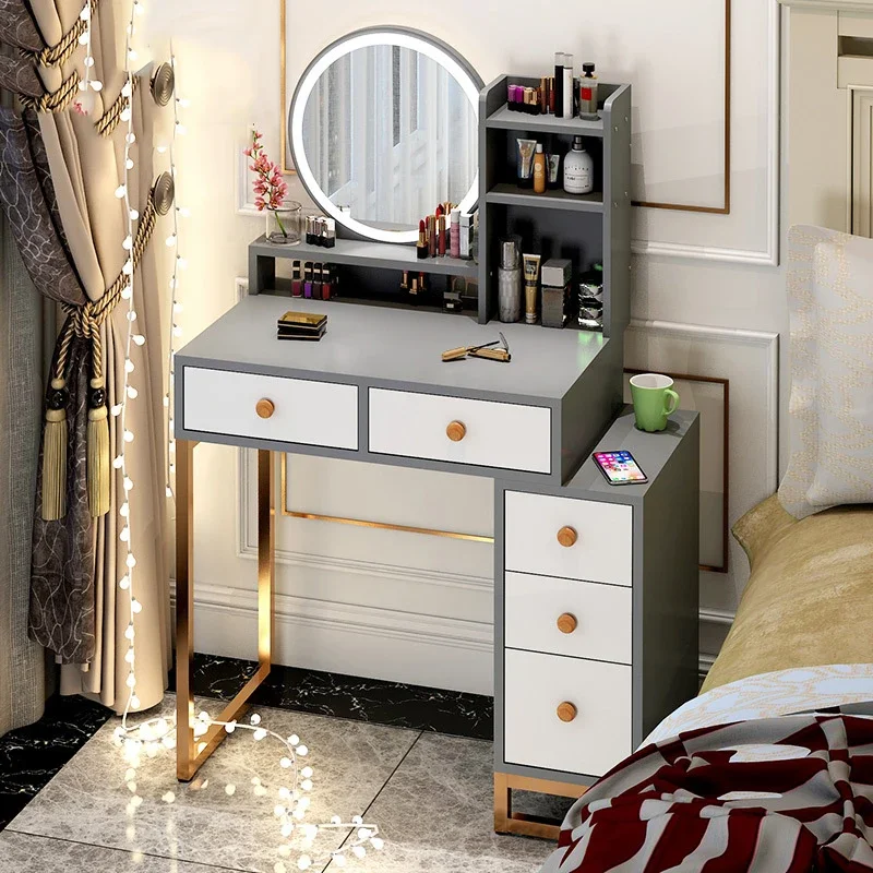 Bàn trang điểm Đèn Châu Âu Cao Cấp Bàn Trang Điểm Ngăn Kéo Gương Phân Tủ Áo Trang Điểm Vanity Tủ Để Bàn Tocador Maquillaje Nội Thất Phòng Ngủ - Hình 3 Bàn trang điểm Đèn Châu Âu Cao Cấp Bàn Trang Điểm Ngăn Kéo Gương Phân Tủ Áo Trang Điểm Vanity Tủ Để Bàn Tocador Maquillaje Nội Thất Phòng Ngủ - Hình 3