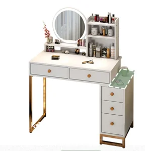 Bàn trang điểm Đèn Châu Âu Cao Cấp Bàn Trang Điểm Ngăn Kéo Gương Phân Tủ Áo Trang Điểm Vanity Tủ Để Bàn Tocador Maquillaje Nội Thất Phòng Ngủ
