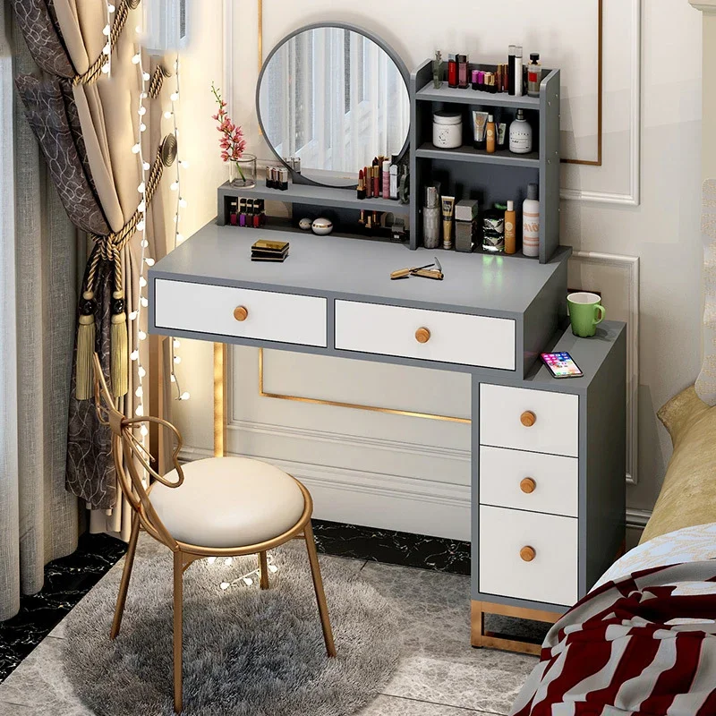 Bàn trang điểm Đèn Châu Âu Cao Cấp Bàn Trang Điểm Ngăn Kéo Gương Phân Tủ Áo Trang Điểm Vanity Tủ Để Bàn Tocador Maquillaje Nội Thất Phòng Ngủ - Hình 4 Bàn trang điểm Đèn Châu Âu Cao Cấp Bàn Trang Điểm Ngăn Kéo Gương Phân Tủ Áo Trang Điểm Vanity Tủ Để Bàn Tocador Maquillaje Nội Thất Phòng Ngủ - Hình 4