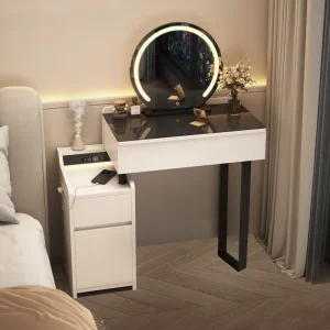 Bàn trang điểm Desings Hiện Đại Bàn Trang Điểm Phòng Ngủ Cao Cấp Mini Bên Bàn Trang Điểm Trắng Penteadeiras De Maquiagem Nội Thất Salon - Hình 2