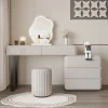 Bàn trang điểm di động Mỹ phẩm Chiếu sáng trang nhã Phụ nữ Ngăn chia Đen Tủ quần áo chuyên nghiệp Phụ kiện phòng Tocadores