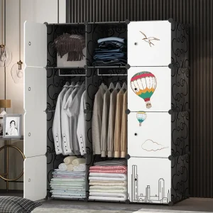Bàn trang điểm Đơn giản Tổ Chức Tủ Quần Áo Tủ Bảo Quản Quần Áo Tủ Quần Áo Di Động Phân Vùng Tủ Trưng Bày Muebles Giá Rẻ Nội Thất Hợp Thời Trang - Hình 2