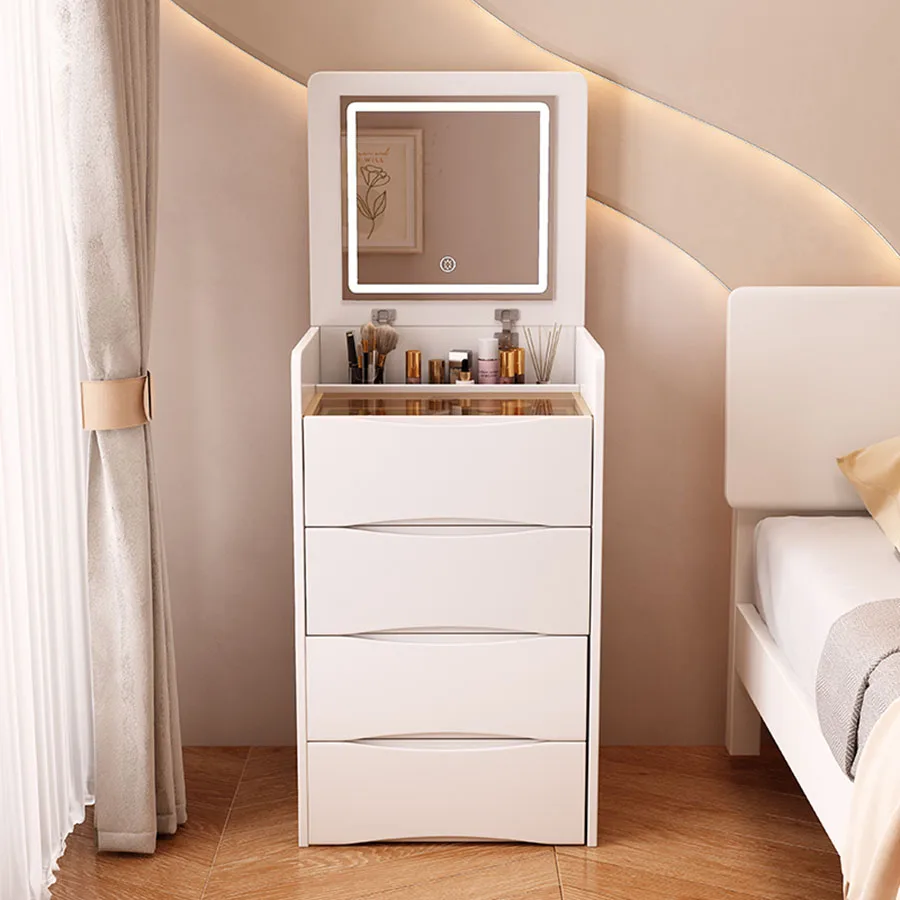 Bàn trang điểm Flip Top Bàn trang điểm Bộ chia Ngăn kéo thiết kế Màu xám Tủ đầu giường cao nhỏ Giá cả phải chăng Nội thất phòng Komody Bàn trang điểm Flip Top Bàn trang điểm Bộ chia Ngăn kéo thiết kế Màu xám Tủ đầu giường cao nhỏ Giá cả phải chăng Nội thất phòng Komody