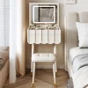 Bàn trang điểm Flip Top Bàn Trang Điểm Nhỏ Hiện Đại Mini Châu Âu Trắng Đen Gương Ngăn Kéo Tủ Bảo Quản Tocadores Nội Thất Gia Đình