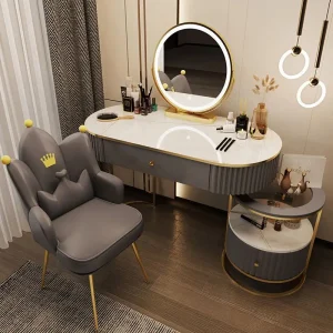 Bàn trang điểm Ghế Gỗ Bàn Trang Điểm Khách Sạn Tủ Tủ Phòng Chờ Bàn Trang Điểm Góc Điện Thoại Di Động Bàn De Chevet Nội Thất Tối Giản - Hình 2