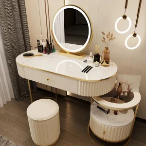 Bàn trang điểm Ghế Gỗ Bàn Trang Điểm Khách Sạn Tủ Tủ Phòng Chờ Bàn Trang Điểm Góc Điện Thoại Di Động Bàn De Chevet Nội Thất Tối Giản - Hình 3