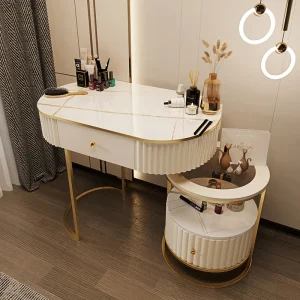 Bàn trang điểm Ghế Gỗ Bàn Trang Điểm Khách Sạn Tủ Tủ Phòng Chờ Bàn Trang Điểm Góc Điện Thoại Di Động Bàn De Chevet Nội Thất Tối Giản - Hình 4