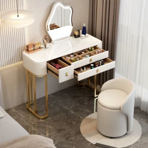 Bàn trang điểm Giá Đỡ Ngăn Kéo Bàn Trang Điểm Tối Giản Hiện Đại Bàn Trang Điểm Bàn Trang Điểm Khách sạn Cao Cấp Tocador Maquillaje Nội Thất Phòng Ngủ - Hình 2