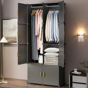 Bàn trang điểm Giá treo quần áo Tủ quần áo Tủ quần áo Tủ đựng đồ Sắp xếp Tủ mô-đun Tủ quần áo Ngực Tủ Khối lập phương Muebles Tủ phòng khách · - Hình 3