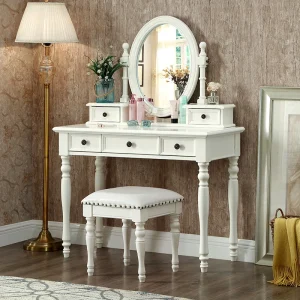 Bàn trang điểm Gương Giá Rẻ Bàn Trang Điểm Nữ Da Trắng Trang Điểm Bảo Quản Bàn Trang Điểm Phòng Ngủ Gỗ Espejo Tocador Phòng Khách Bộ Đồ Nội Thất