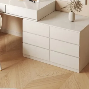 Bàn trang điểm Gương Trang Điểm Tủ Màu Trắng Sang Trọng Bảo Quản Tủ Bộ Mỹ Phẩm Tủ Bàn Trang Điểm Bàn Trang Điểm Comoda Pra Quarto Trang Trí - Hình 4