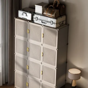 Bàn trang điểm Hệ thống Waredrobe Tủ quần áo Tủ Tủ quần áo có thể gập lại Ngăn kéo có thể gập lại Cửa đi vào Nội thất khách sạn Guarda Roupa