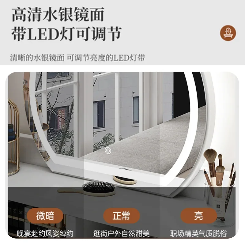 Bàn trang điểm Hiện Đại Phân Bảo Quản Trang Điểm Bàn Trang Điểm Gương Trắng Vanity Bàn Trang Điểm Ngăn Kéo Coiffeuses Tocador Trang Trí Nội Thất - Hình 3 Bàn trang điểm Hiện Đại Phân Bảo Quản Trang Điểm Bàn Trang Điểm Gương Trắng Vanity Bàn Trang Điểm Ngăn Kéo Coiffeuses Tocador Trang Trí Nội Thất - Hình 3