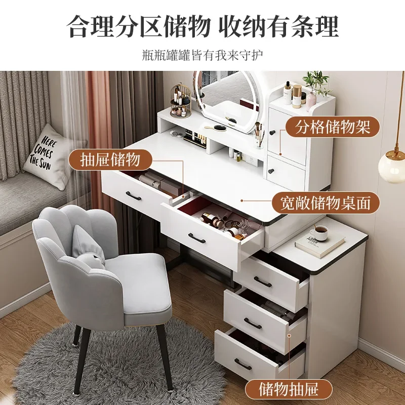 Bàn trang điểm Hiện Đại Phân Bảo Quản Trang Điểm Bàn Trang Điểm Gương Trắng Vanity Bàn Trang Điểm Ngăn Kéo Coiffeuses Tocador Trang Trí Nội Thất - Hình 4 Bàn trang điểm Hiện Đại Phân Bảo Quản Trang Điểm Bàn Trang Điểm Gương Trắng Vanity Bàn Trang Điểm Ngăn Kéo Coiffeuses Tocador Trang Trí Nội Thất - Hình 4