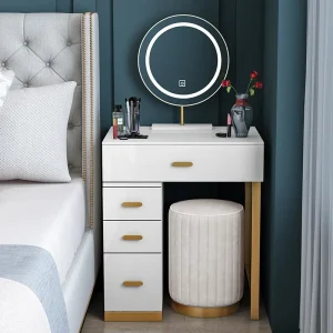 Bàn trang điểm Hiện Đại Tối Giản Bàn Trang Điểm Gương Trang Điểm Cao Cấp Phòng NgủVanity Bàn Tủ Mesa De Maquiagem Nội Thất Châu Âu YY50VT