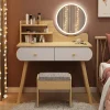 Bàn trang điểm Hiện Đại Tối Giản Tủ Quần Áo Phòng Ngủ Cao Cấp Sáng Tạo Tủ Bảo Quản Nhỏ Thiết Kế Nội Thất Gia Đình Nhiều Lớp Bàn Trang Điểm