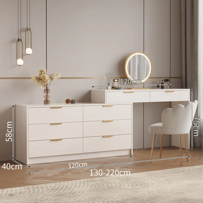 Bàn trang điểm Hộp Đựng Bàn Trang Điểm Ngăn Kéo Bé Gái Bộ Bàn Trang Điểm Hiện Đại Tủ Phòng Khách Kiểu Tóc Penteadeira Nội Thất Phòng Ngủ - Hình 3 Bàn trang điểm Hộp Đựng Bàn Trang Điểm Ngăn Kéo Bé Gái Bộ Bàn Trang Điểm Hiện Đại Tủ Phòng Khách Kiểu Tóc Penteadeira Nội Thất Phòng Ngủ - Hình 3