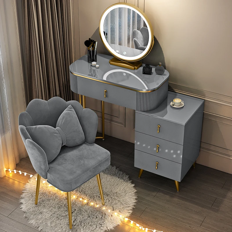 Bàn trang điểm Hộp Đựng Trang Điểm Bàn Trang Điểm Người Phụ Nữ Ngăn Kéo Gương Châu Âu Bàn Trang Điểm Tủ Người Tổ Chức Bé Gái Nội Thất Phòng Ngủ - Hình 4 Bàn trang điểm Hộp Đựng Trang Điểm Bàn Trang Điểm Người Phụ Nữ Ngăn Kéo Gương Châu Âu Bàn Trang Điểm Tủ Người Tổ Chức Bé Gái Nội Thất Phòng Ngủ - Hình 4