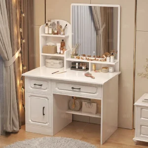 Bàn trang điểm Hộp Trang Điểm Ngăn Kéo Bàn Trang Điểm Gương Ngăn Kéo Vanity Bàn Trang Điểm Đa Năng Phòng Khách Meubles De Chambre Trang Trí Phòng