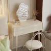 Bàn trang điểm Kem Thiết Kế Phong Cách Bàn Trang Điểm Châu Âu Phòng Ngủ Hiện Đại Tối Giản Bàn Trang Điểm Tủ Bảo Quản Tavolo Trúcco Nội Thất WZ50VT