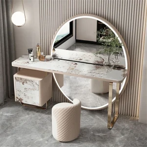 Bàn trang điểm Kfsee Full Set Bàn trang điểm Kfsee tuyệt vời có gương và ghế dài