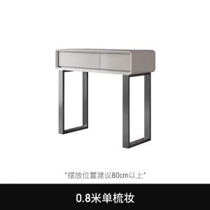 Bàn trang điểm Màu Trắng Sang Trọng Tủ Bảo Quản Ghế Tối Giản Gương Led Tủ Áo Vanity Bàn Hiện Đại Tocador Mueble Nội Thất Phòng Ngủ LJ50DT - Hình 4