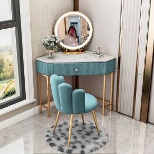 Bàn trang điểm Mini Bàn Trang Điểm Để Bàn Di Động Thanh Lịch Giá Rẻ Vị Trí Vận Chuyển Trẻ Em Phân Tủ Quần Áo Tocadores Phụ Kiện Tủ - Hình 2