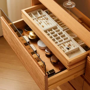 Bàn trang điểm Mỹ phẩm Bàn Tủ Ngăn Kéo Nữ Bảo Quản Phòng Ngủ Tủ Dài Trang Điểm Nhà Bàn Coiffeuse De Chambre Trang Trí Nội Thất - Hình 4