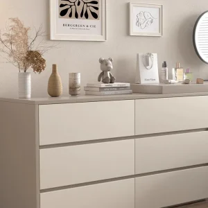 Bàn trang điểm Ngăn Kéo Bàn Trang Điểm Hiện Đại Màu Be Gương Phòng Bàn trang điểm Người Tổ Chức Sang Trọng Coiffeuse De Chambre Funiture - Hình 2