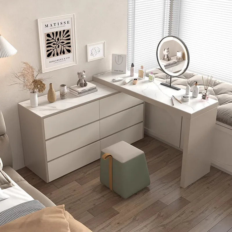 Bàn trang điểm Ngăn Kéo Bàn Trang Điểm Hiện Đại Màu Be Gương Phòng Bàn trang điểm Người Tổ Chức Sang Trọng Coiffeuse De Chambre Funiture - Hình 4 Bàn trang điểm Ngăn Kéo Bàn Trang Điểm Hiện Đại Màu Be Gương Phòng Bàn trang điểm Người Tổ Chức Sang Trọng Coiffeuse De Chambre Funiture - Hình 4