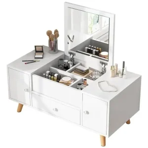Bàn trang điểm Ngăn Kéo Hộp Đựng Bàn Trang Điểm Khay Hộp Gương Nội Thất Trang Điểm Bàn Trang Điểm Gương Đồ Vệ Sinh Coiffeuse De Chambre Tủ Áo