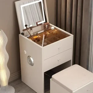 Bàn trang điểm Ngăn Kéo Tủ Tủ Áo Bàn cho nữ Hiện Đại Tối Giản Gương Trang Điểm Bàn Trang Điểm Nữ phòng Coiffeuse De Chambre Funiture - Hình 2