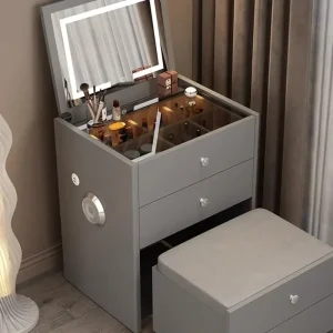 Bàn trang điểm Ngăn Kéo Tủ Tủ Áo Bàn cho nữ Hiện Đại Tối Giản Gương Trang Điểm Bàn Trang Điểm Nữ phòng Coiffeuse De Chambre Funiture - Hình 3