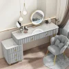Bàn trang điểm Người Tổ Chức Ghế Bàn Trang Điểm Trang Điểm Ngăn Kéo Led Người Phụ Nữ Bàn Trang Điểm Châu Âu Gương Trang Điểm Coiffeuses De Chambre Nội Thất Gia Đình
