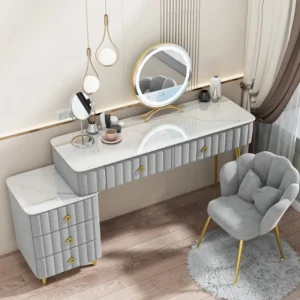 Bàn trang điểm Người Tổ Chức Ghế Bàn Trang Điểm Trang Điểm Ngăn Kéo Led Người Phụ Nữ Bàn Trang Điểm Châu Âu Gương Trang Điểm Coiffeuses De Chambre Nội Thất Gia Đình