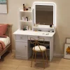 Bàn trang điểm Người Tổ Chức Hiện Đại Ghế Bàn Trang Điểm LED Nhỏ Phòng Ngủ Giá Rẻ Ngăn Kéo Bàn Trang Điểm Bộ Gỗ Tocador Maquillaje Đồ Nội Thất