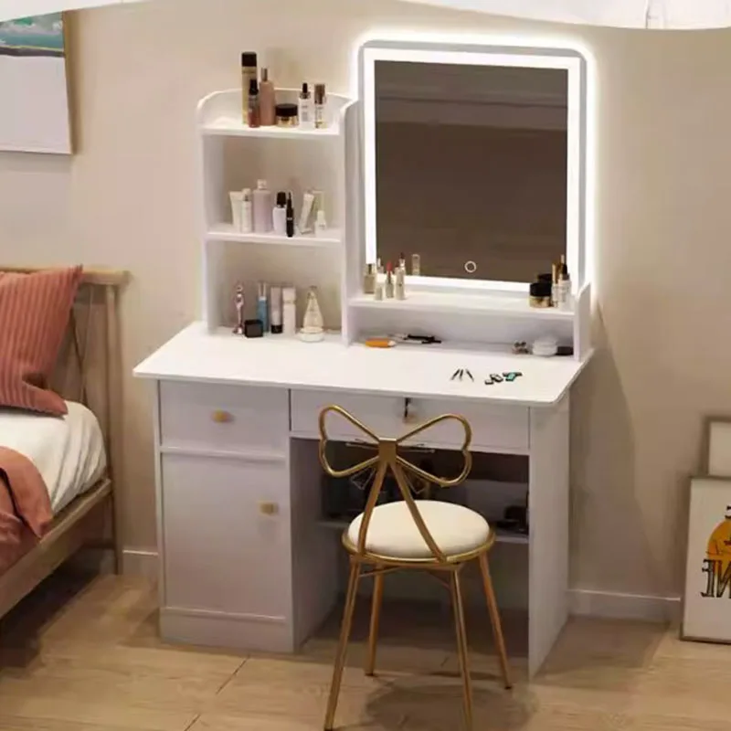 Bàn trang điểm Người Tổ Chức Hiện Đại Ghế Bàn Trang Điểm LED Nhỏ Phòng Ngủ Giá Rẻ Ngăn Kéo Bàn Trang Điểm Bộ Gỗ Tocador Maquillaje Đồ Nội Thất - Hình 4 Bàn trang điểm Người Tổ Chức Hiện Đại Ghế Bàn Trang Điểm LED Nhỏ Phòng Ngủ Giá Rẻ Ngăn Kéo Bàn Trang Điểm Bộ Gỗ Tocador Maquillaje Đồ Nội Thất - Hình 4
