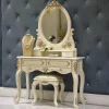 Bàn trang điểm Nhỏ Sang Trọng Bàn Trang Điểm Thẩm Mỹ Vintage Essentials Phân Bàn Trang Điểm Gỗ Coiffeuse De Chambre Nội Thất Gia Đình