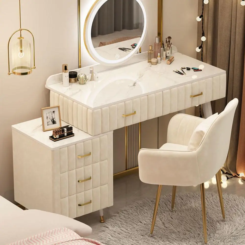 Bàn trang điểm Nội Thất Bàn Trang Điểm Có Gương cho nữ Đơn Giản Không Chiếm Không Gian Nhẹ Nhàng Đẹp Phong Cách Hiện Đại - Hình 4 Bàn trang điểm Nội Thất Bàn Trang Điểm Có Gương cho nữ Đơn Giản Không Chiếm Không Gian Nhẹ Nhàng Đẹp Phong Cách Hiện Đại - Hình 4