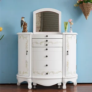 Bàn trang điểm Phân Ngăn Kéo Bàn Trang Điểm Thẩm Mỹ Châu Âu Nữ Phòng Ngủ Bàn Trang Điểm Sắp Xếp Mesa Maquillaje Tủ Đồ Nội Thất - Hình 4
