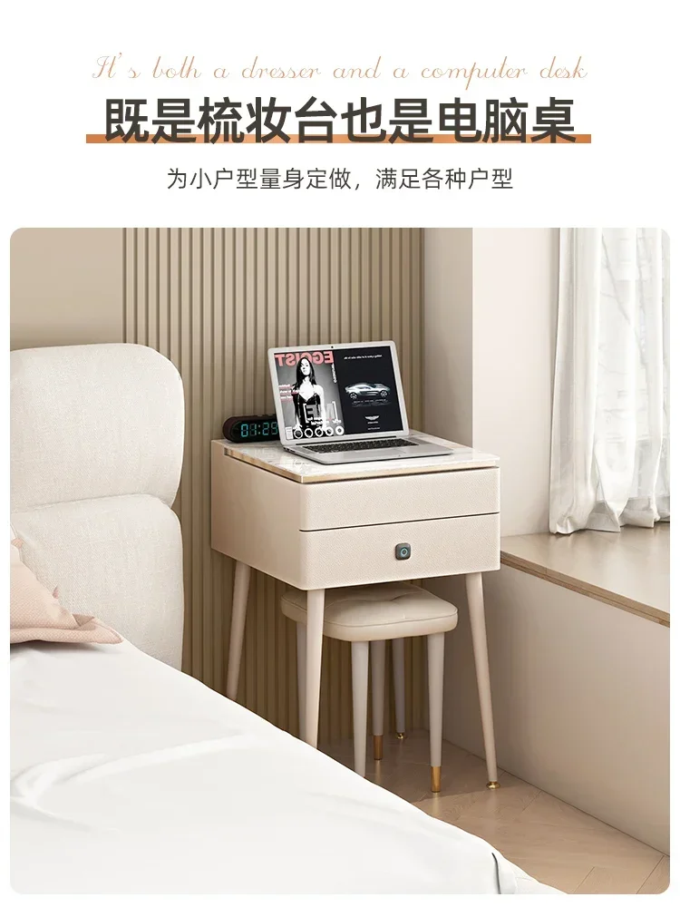 Bàn trang điểm Phòng ngủ tủ quần áo mini đơn có gương có thể gập lại tối giản đầu giường Tủ quần áo đá phiến nhỏ có khóa hẹp 50cm - Hình 2 Bàn trang điểm Phòng ngủ tủ quần áo mini đơn có gương có thể gập lại tối giản đầu giường Tủ quần áo đá phiến nhỏ có khóa hẹp 50cm - Hình 2